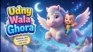 Udny Wala Ghora | Magical Flying Horse Adventure | Kids Cartoon Story in Hindi & Urdu