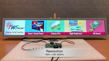 TWScreen 36.6 Bar Type Display set up 5 step
