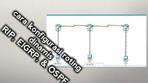 Cara Routing dinamis RIP,EIGRP,&OSPF dengan mudah | SISCO PACKET TRACER