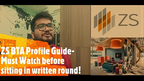 ZS Associates BTA Profile guide |Must Watch before ZS Drive| Informatica Hub