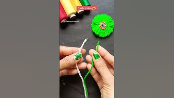 Diy Rakhi Making idea ❤️/rakhi making idea using threads #shorts #handmade #rakshabandhan