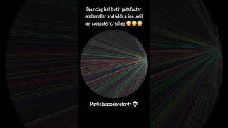 Bouncing Ball but it gets faster, smaller and adds a line #shorts Wealth