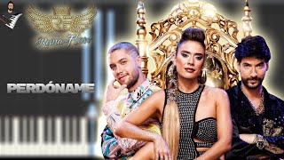 🎹 Perdóname - Charly La Reina del Flow 🎶| Instrumental Piano Tutorial / Partitura / Karaoke / MIDI