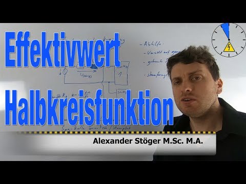 Effektivwert berechnen eines Halbkreis Funktion