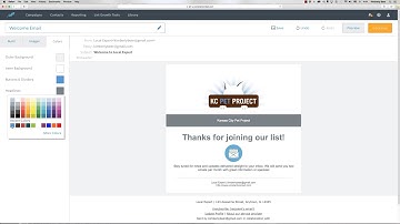 How do I customize the Welcome email in Constant Contact?