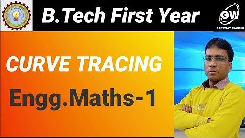 Curve Tracing I Engg. Maths I by Gulshan Sir