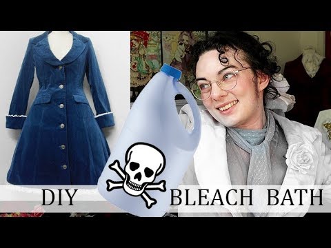 BLEACHING an Old School Velvet Coat