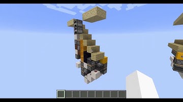 Minecraft Compact Tileable Hidden Staircase (Seamless/Continuable)