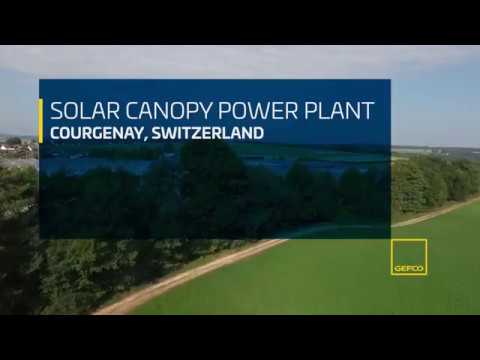 GEFCO - SWITZERLAND - COURGENAY - SOLAR CANOPY POWER PLANT