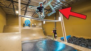 SKATEPARK HIGH JUMP CHALLENGE ON SCOOTER!