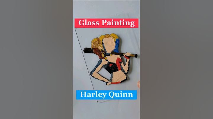 Time for Harley Quinn SHOW⚘️GLASS PAINTING #youtubeshorts #painting #art #shorts #acrylicpainting