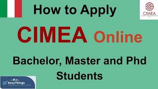 How to apply CIMEA Online, Admissions to Italian Universities, Scholarships
