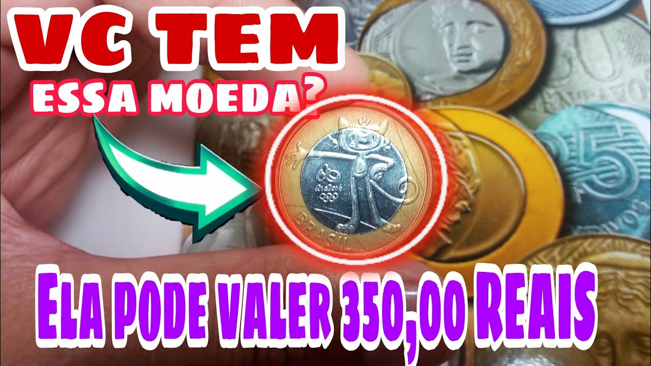 Moeda do MASCOTE pode valer R$350 REAIS Vejam isso!! 