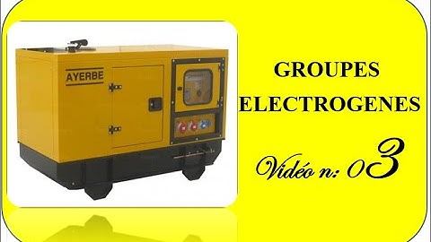 DAKIRA 135 |  Groupes Electrogènes  V 03  |  Le Principe de fonctionnement  02