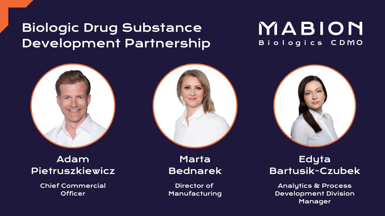 Process Development of Innovative Biotherapeutics and Biosimilars - Mabion Capacity Update