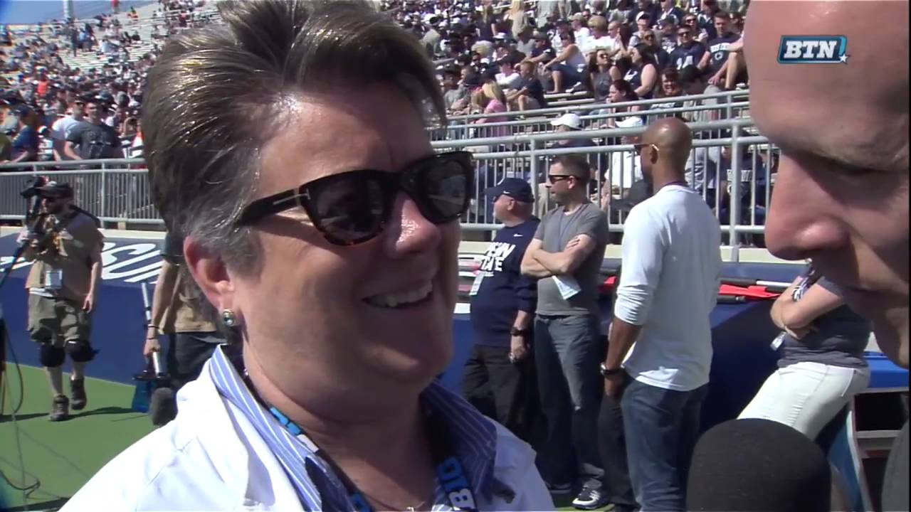 Sandy Barbour Interview Penn State Spring Football YouTube
