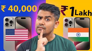 Why iPhone 15 is Cheap in USA ? Made in India but still Expensive