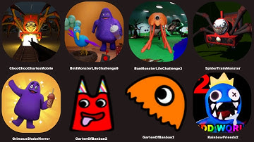 Dark Monster Life Challenge 5,Choo Choo Charles Mobile,BanMonster Life,Banban 2,Garten Of Banban 3