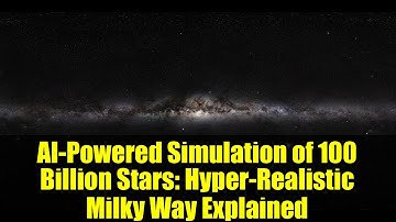 AI-Powered Simulation of 100 Billion Stars: Hyper-Realistic Milky Way Explained