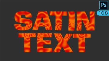 Satin text effect in Photoshop