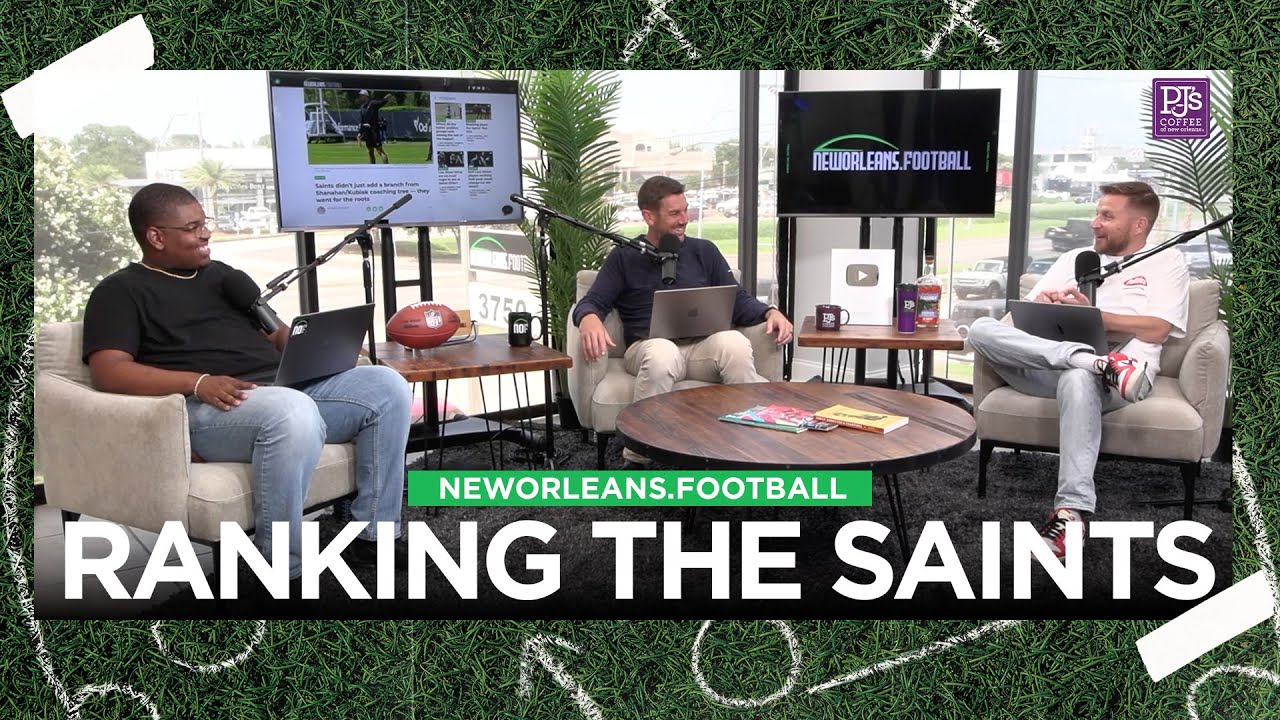 Where does each Saints position group rank in the NFL?