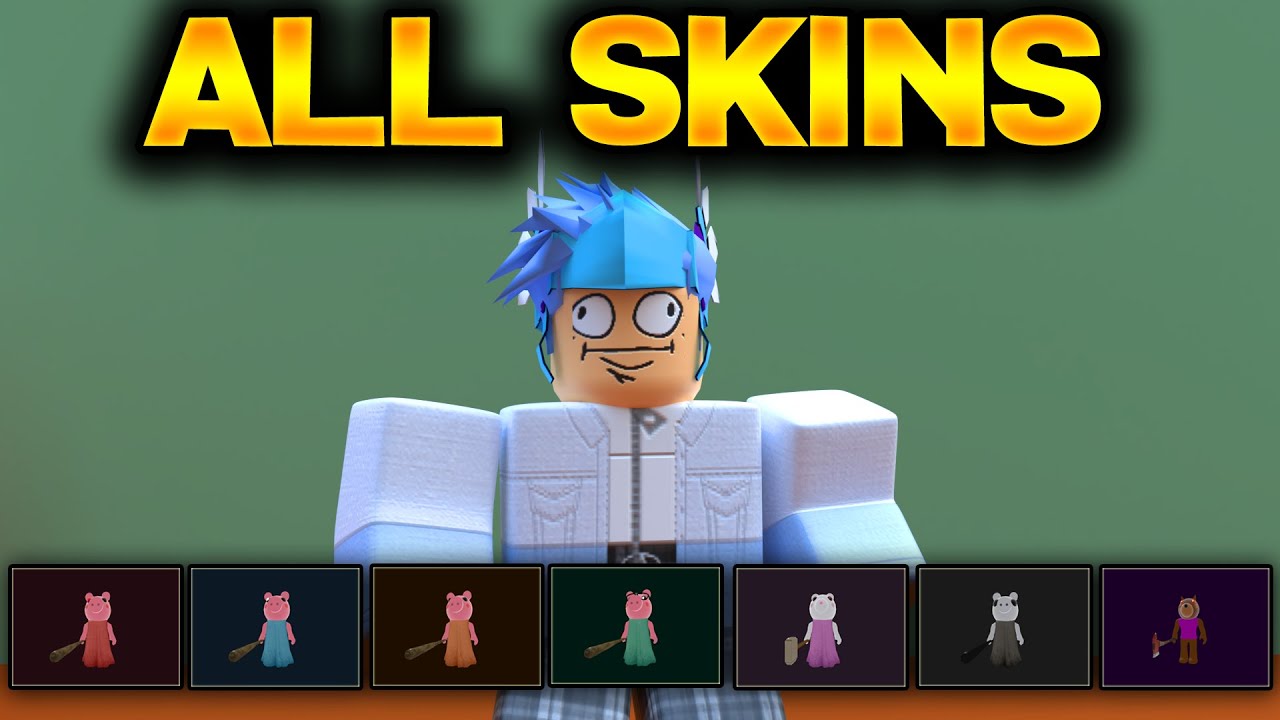 All Piggy Skins In Roblox Piggy Roblox Piggy Youtube - roblox game skins