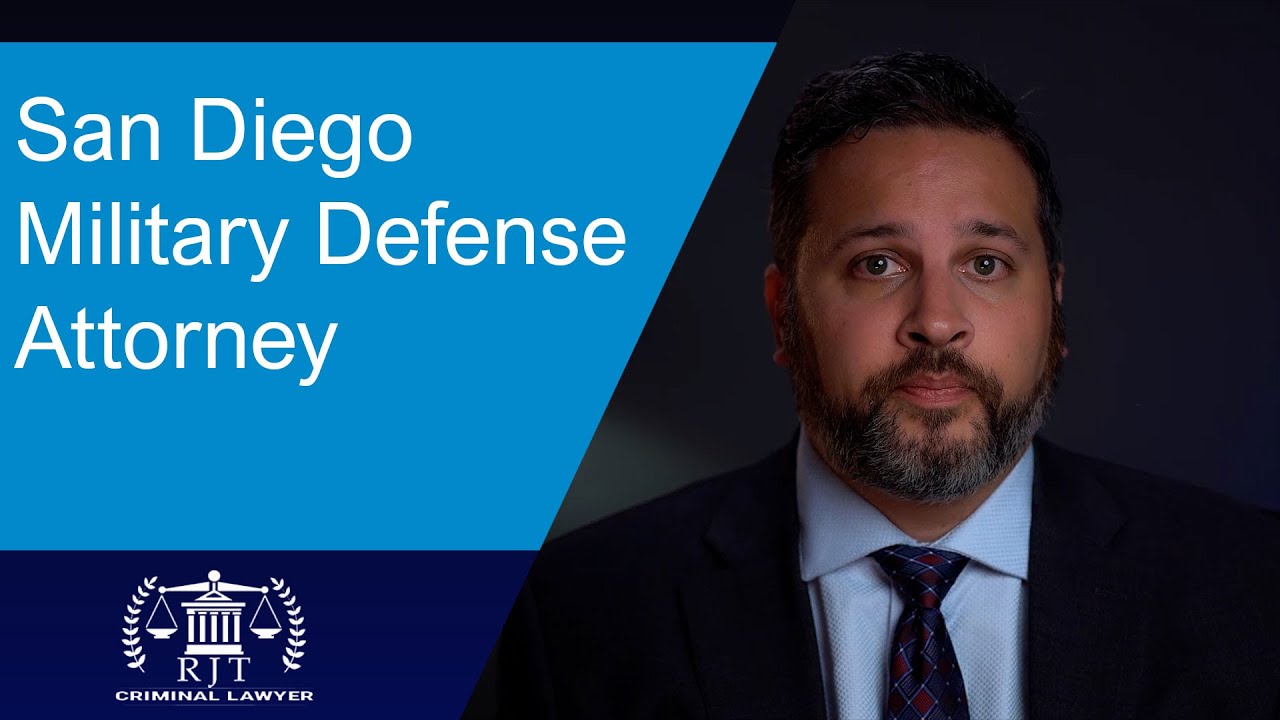 San Diego Military Defense Attorney | RJT Criminal Lawyer