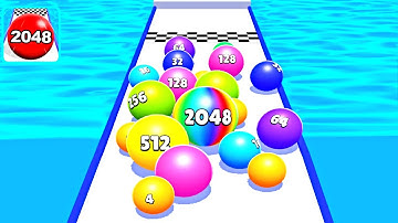 Ball Run 2048 Merge Race Run 3D ! All Levels Gameplay (13-22) android, ios