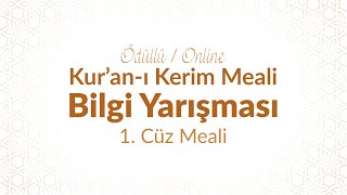 Medeni̇yet Vakfi Meal Bi̇lgi̇ Yarişmasi 1 Cüz