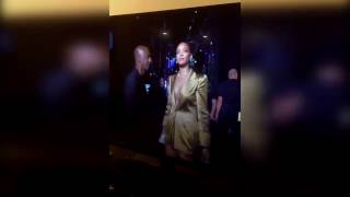 Rihanna throws wad of cash at stephan Hill in rage .