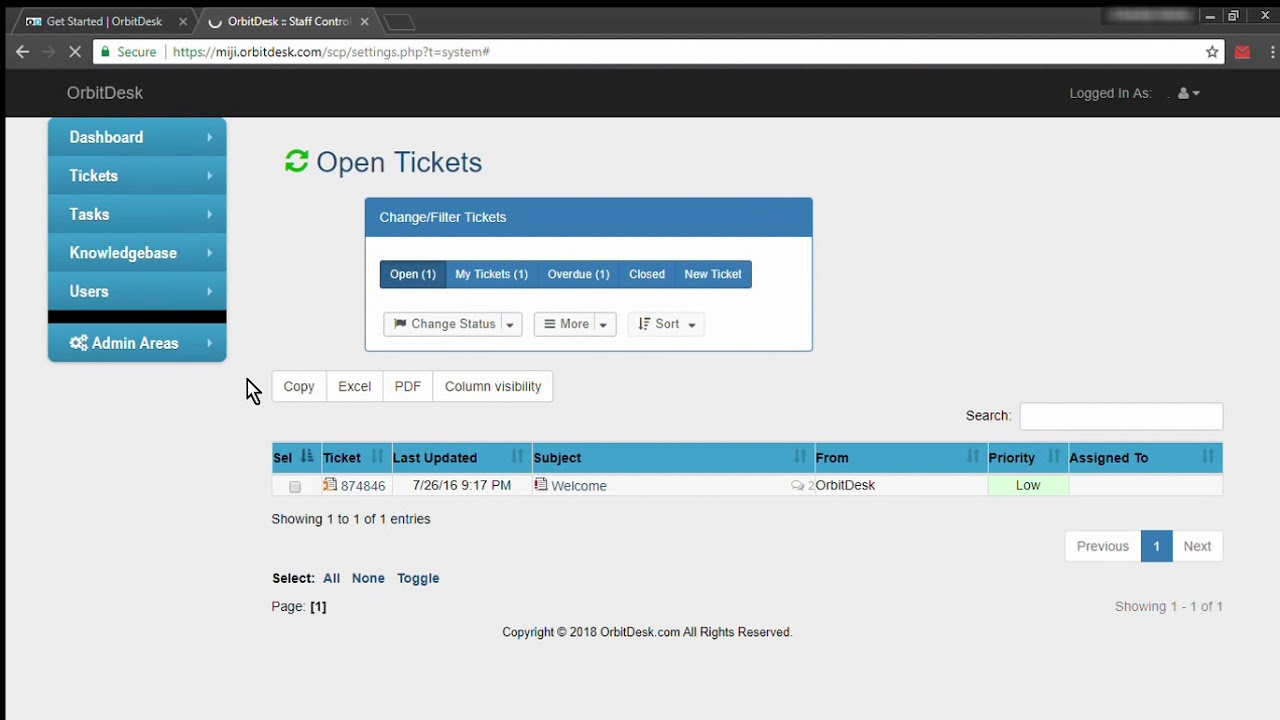 OrbitDesk License Verification Step