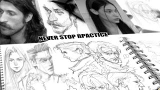 NEVER STOP PRACTICE - DRAW WITH ME