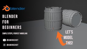 Blender Tutorial | Barrel Modeling for Beginners