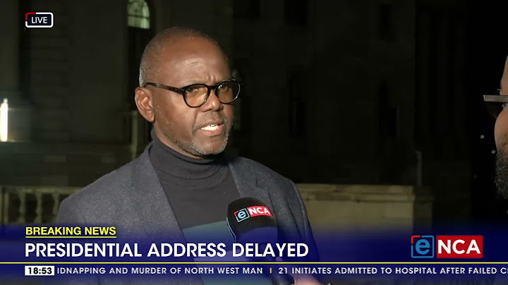 Presidential address delayed to 7:30pm