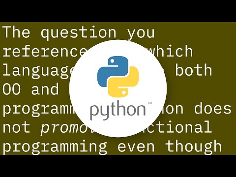 Why isn't Python very good for functional programming?