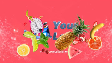 Make A Fruit Logo Intro Video In Minutes | Online Intro Maker - MakeWebVideo.com