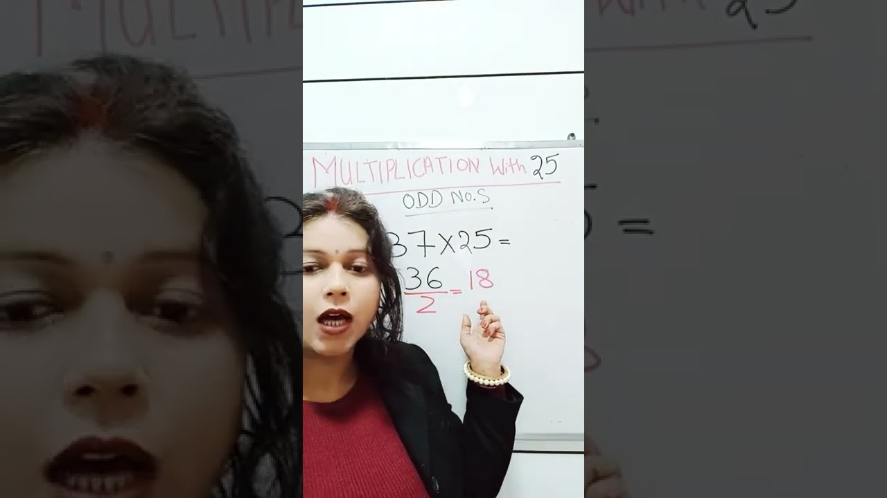 Multiplication with 25/ odd no.s/ simple trick/ 💯 percent accuracy 🎉👍🏻