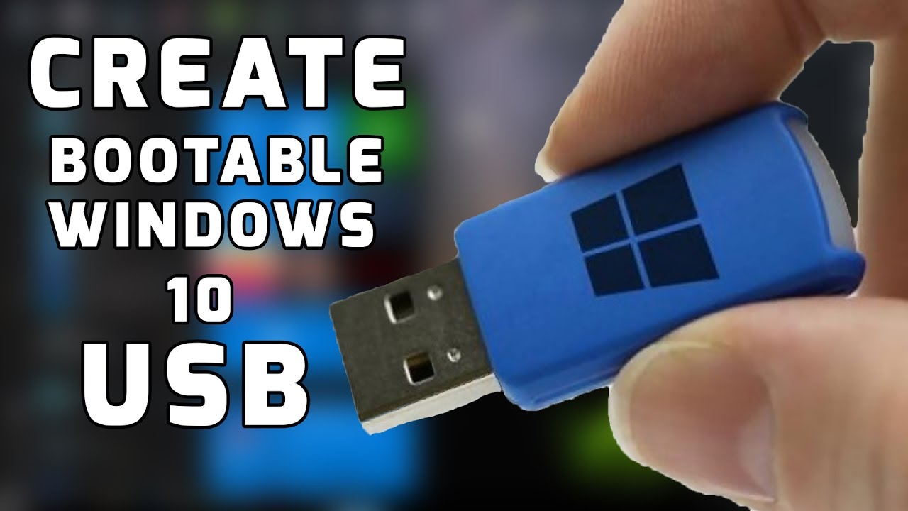 How To Create Windows 10 Bootable USB (Real Easy Way)