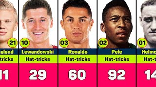Most Hat-Tricks Scorers In All Time Football History. ?