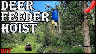 Ultimate Deer Feeder Corn Barrel  Hoist  Setup