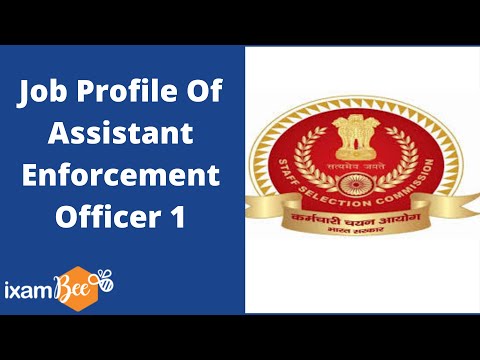 Job Profile of Assistant Enforcement Officer 1 | Target SSC CGL 2021