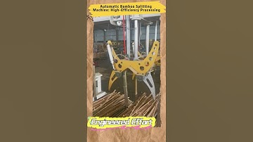 Automatic Bamboo Splitting Machine High Efficiency Processing  #EngineeredEffort