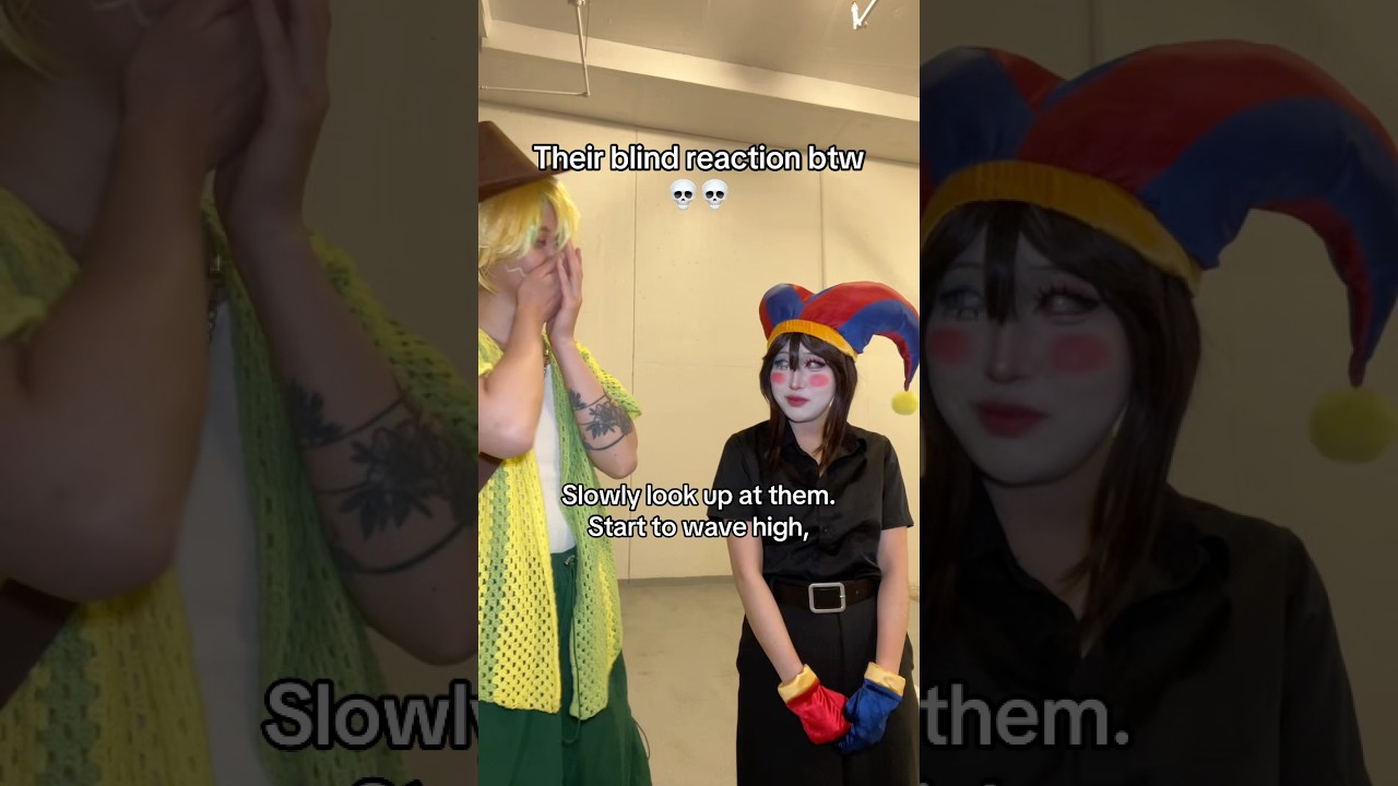 How to act when you see an attractive person 💀💀 #theamazingdigitalcircus #tadc #cosplay #skit