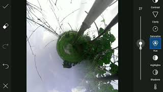 How to click & edit Tinny planet / 360° photo editing / PicsArt full tutorial / #Tinny_planet #360° screenshot 5