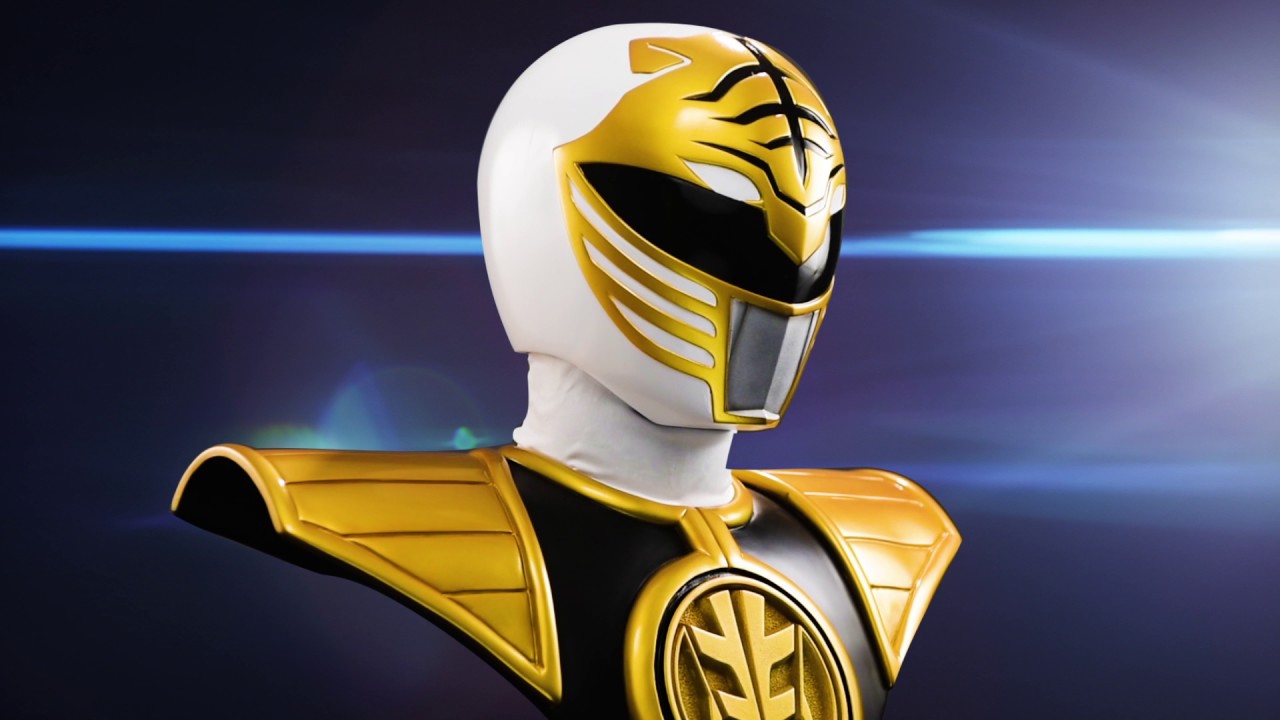 Power Rangers 'WHITE RANGER' Lifesize Bust - YouTube