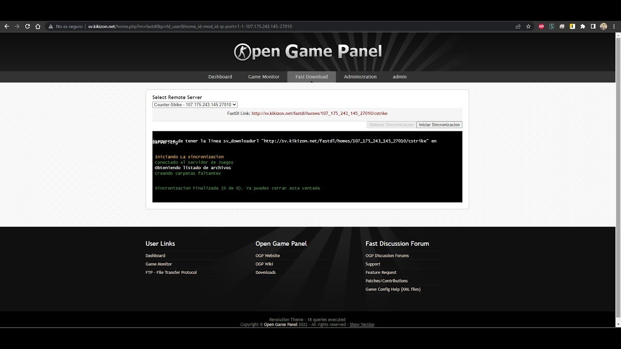 Instalar FASTDL en OPEN GAME PANEL [OGP] - YouTube