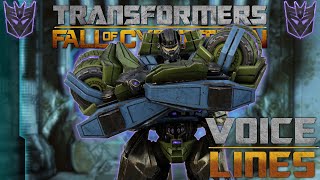 Transformers: Fall of Cybertron - Onslaught Voice Lines @Barricade24