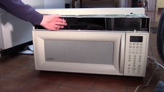 WHY WON'T MICROWAVE COME OFF THE WALL. How to release Safety Release Latch! chords