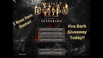 Pd2 S12 - CRAZY CAGE SLAM & Firebarb Giveaway info!