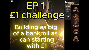 Building A Poker Bankroll Starting With £1 EP 1